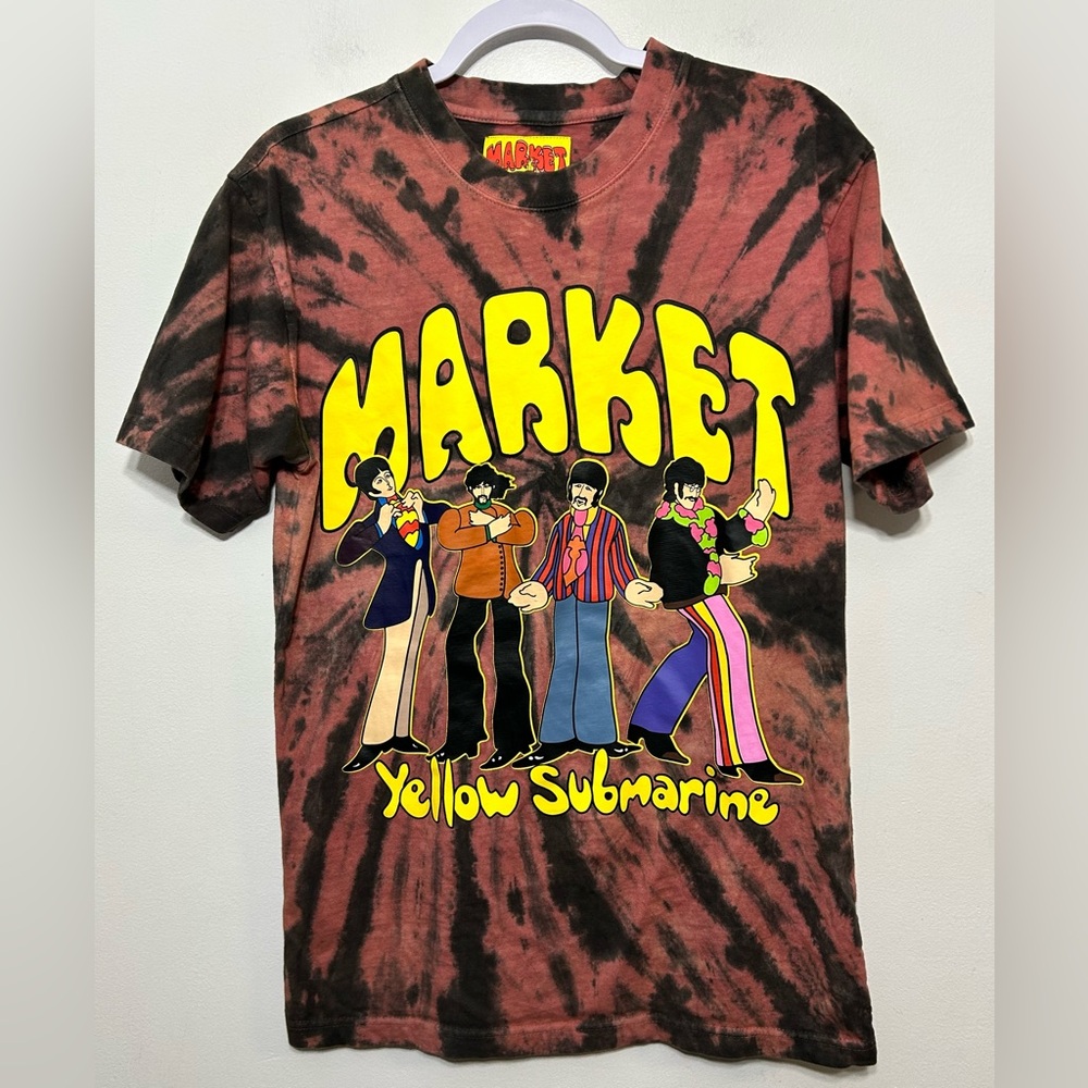 Chinatown Market Beatles Yellow Submarine Pose Tie Dye T-Shirt Mens Size Small - Picture 3 of 9